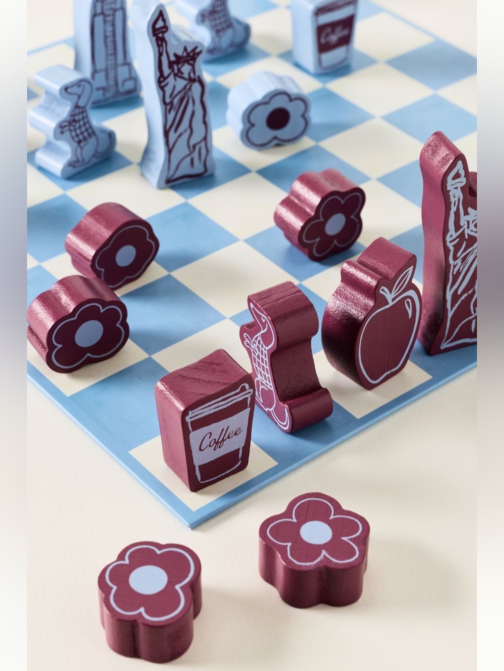 MSRP $78 Anthropologie X Papier Novelty Chess Set